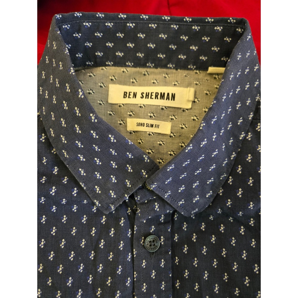 Ben Sherman Slim Fit Men's Long Sleeve Button Down Shirt - Men's Small